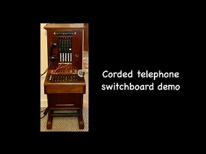 Corded telephone switchboard demo