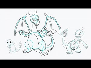 Cómo Dibujar a Charmander, Charmeleon y Charizard de Pokémon 🔥 | Tutorial Fácil Paso a Paso
