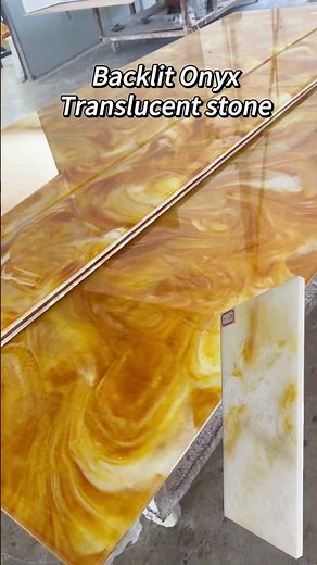 Backlit onyx translucent stone for wall,ceilling, interior decoration.#backlitonyx #translucentstone