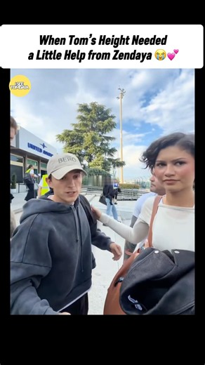 When Tom’s Height Needed a Little Help from Zendaya 😭💕 #TomHolland #Zendaya #tomdaya