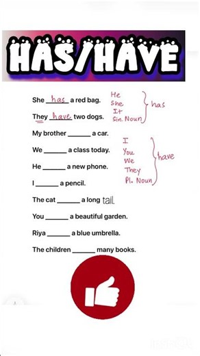Stop Confusing Has and Have! #englishlanguage