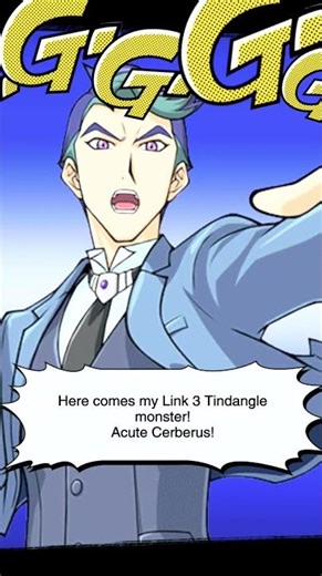 Tindangle Acute Cerberus | Akira's Triple Fang 🐺🔮 | Animation #DuelLinks #YuGiOh #Shorts #Viral