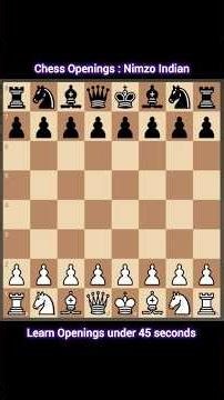 Nimzo-Indian Defense in 45 Seconds | Control Without Occupying ♟️ #chess #chessreels #learnchess