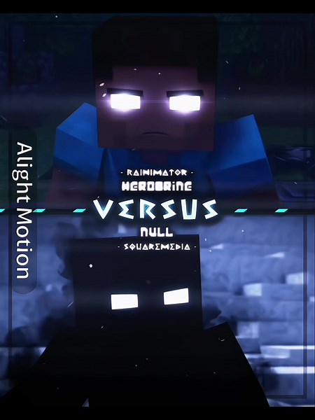 Herobrine Vs Null Animation Battle in Minecraft