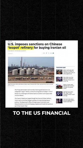 U.S. Just Sanctioned a Chinese Refinery