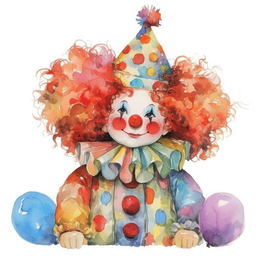 11 Funny Clown Clipart, Clown Design Images, Printable Watercolor Clipart, High Quality JPG Files, Commercial Use, Paper Craft, Junk Journal - Etsy