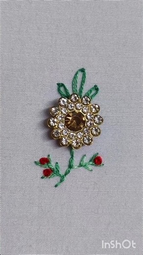 Embroidery tutorial #shorts #embroidery #handembroidery #threadembroidery #kadhai #hathkikadhai