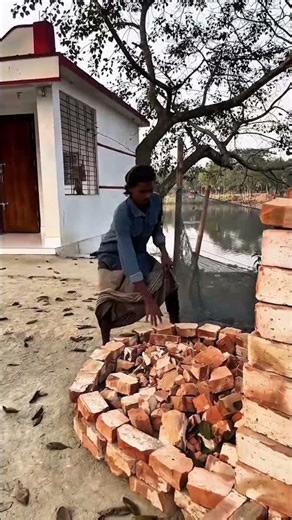 The Secret Goal Behind Taking These Bricks wood working art_hand crafts_#shorts