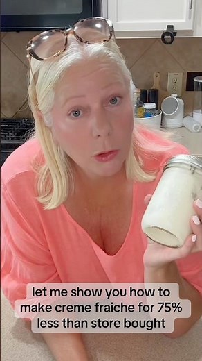 Make Crème Fraiche at Home for 75% LESS Money! #CrèmeFraiche #DIYFood #FancyOnABudget
