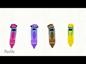 color crew pink purple brown and yellow Crying