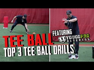 Top 3 Tee Ball Drills | Featuring YouGoProBaseball
