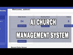 AI Church Management System with PHP, MySQL & AI Agent | Smart Church Administration 2025