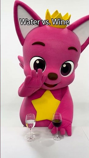 Singing Wine Glass vs Water Glass #pinkfong #babyshark