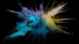 Colored Powder Explosion