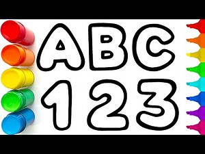 123-ABC Drawing | Learn How to Draw 123-ABC Step by Step