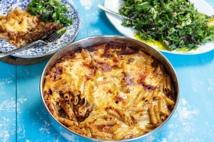 Mediterranean Fried Chicken & Pasta Dinner Ready in an Hour