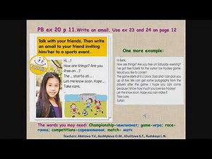 Smiles 4 Module 1 Lesson 5.A sports event. Reading and speaking