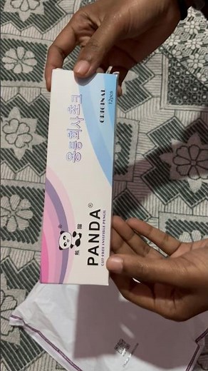Panda cut free invisible pencil 👍🏻#cuttingskills #meesho