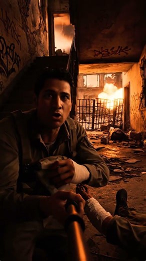 El latino corre por un pasillo de Alcatraz, esquivando zombies mientras graba su reacción.