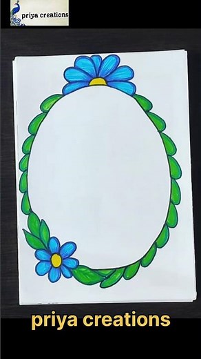 Top 10 Easy & Beautiful Border Designs | Simple Border Drawing Ideas #shorts