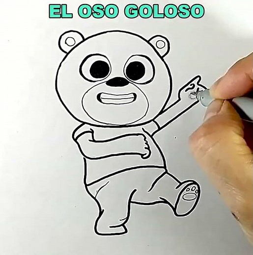 Dibujamos y Coloreamos al Oso Goloso de Las Canciones del Zoo | Dibujos para niños