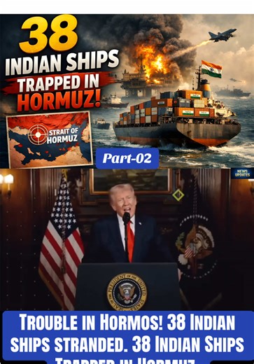 Part 02| Trouble in Hormos! 38 Indian ships stranded. 38 Indian Ships Trapped in Hormuz.#international #unitedstates #uk #france #britain