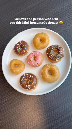 The BEST + EASIEST Krispy Kreme Donut Dupe Recipe🍩Viral Quick + Easy Mini Donut Recipe #easyrecipe