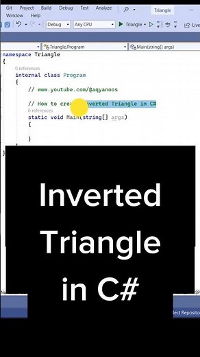 Create inverted Triangle in C# ( Tutorial )