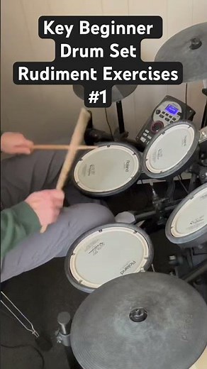#drumlessons#tutorial#drums- Key Beginner Drum Set rudiment exercises - #1