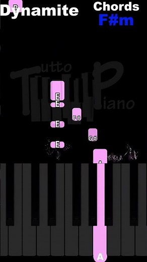 How to play piano easily "Dynamite" by BTS