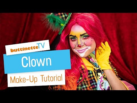 Clown schminken | buttinette TV [MAKE-UP TUTORIAL]