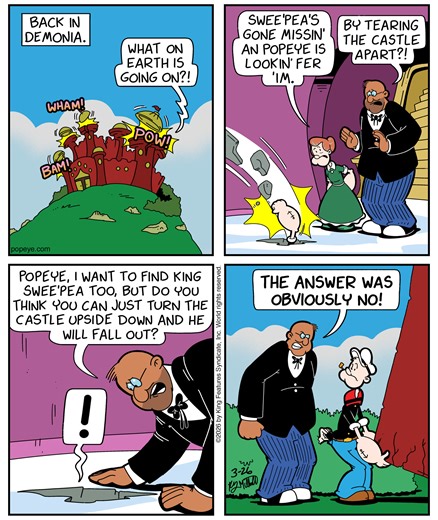 Olive & Popeye Comic Strip 2026-03-26 | Comics Kingdom