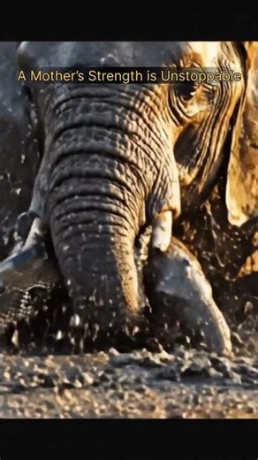 Elephant vs Python – Mother’s Rage 🐘🔥🐍