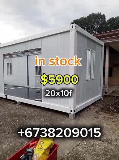 *Temuai Rumah Container* Harga *$25000* (3biji) Container 20ft x 10ft - 3 biji Partition untuk 2 bilik, jamban 1, dapur 1, wiring point lampu lampu 7 biji, wiring point kipas kipas 4 biji, plug point 4, 1 DB.