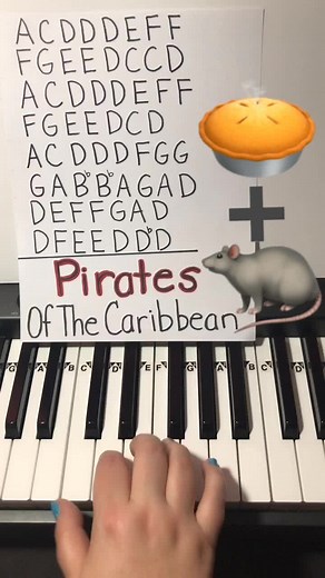 Learn how to play the Pirates of the Caribbean Theme Song on the Piano #piano #pianotutorial