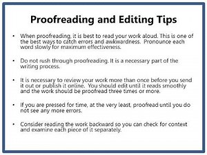 Grammar Chic, Inc. Proofreading and Editing Tips for Writers