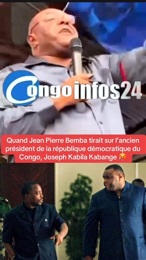 Quand L’ancien rebelle Jean Pierre Bemba tirait sur l’ex président de la république démocratique du Congo Joseph Kabila Kabange 🥵🥵🥵 À suivre… | CONGO INFOS 24 TV