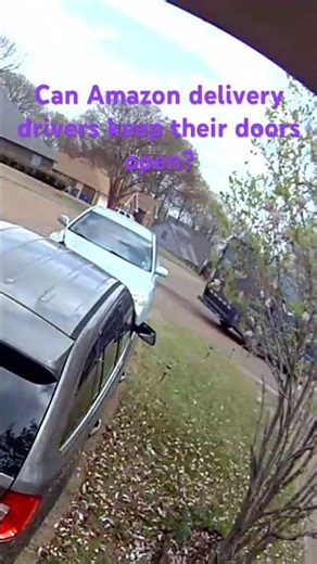 Can Amazon delivery drivers keep their door open?
