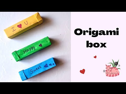 How to make rectangular box with lid money gift box / surprise gift / fingers360