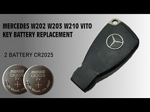 How to replace the battery of a Mercedes W203 key