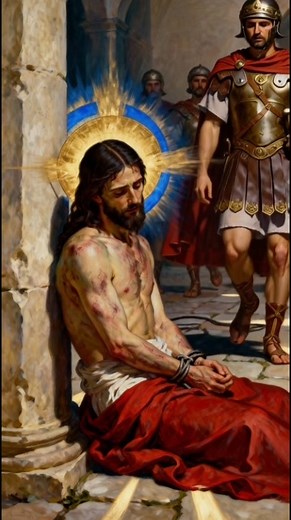 The Second Sorrowful Mystery, The Scourging At The Pillar. #jesus #rosary #sorrowful #mysteries #bible
