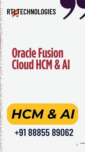 Oracle Fusion cloud HCM| Redwood| AI | Realtime training| Placement