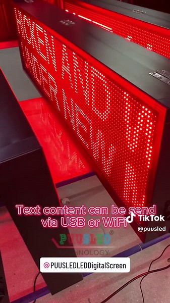 LED scrolling messages sign double-sided for display#leddisplay #outdoors #fyp #forshop #ledbannerpro 🎆#puusled