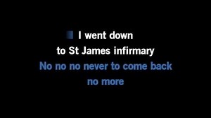 Karaoke St. James Infirmary - Lou Rawls - CDG, MP4, KFN - Karaoke Version