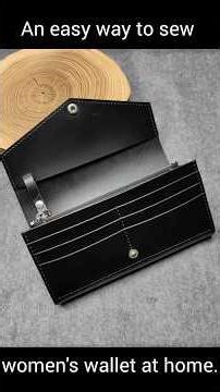 Womens leather long wallet an easy sew at home. DIY wallet. Женский большой кожаный кошелек #wallet