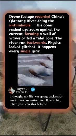 Why This River Flows BACKWARDS Every Year! 🌊 #Nature #Science #Wonders