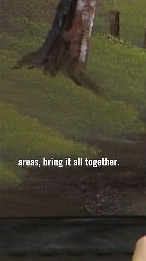 Bob Ross shows you how to add a pathway to your painting #paintlikebobross #bobross #artist