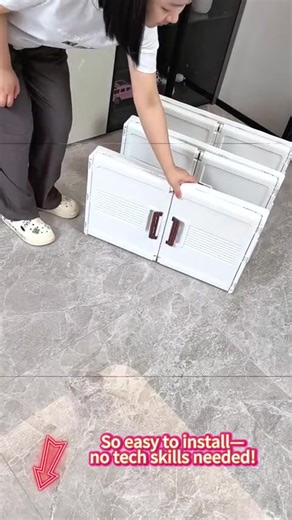 Small space? This is a lifesaver—and it’s cheaper now! #storagebox #storage #organizedhome #home #tiktokshopfinds