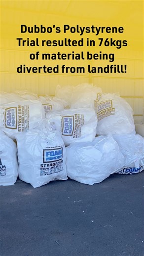 12 reactions |  TRIAL SUCCESS  A Polystyrene Recycling Program at Whylandra Waste and Recycling Centre will become a permanent fixture, following a successful trial. Dubbo Regional Council trialed the program at the centre over the past two months with 72m³ of polystyrene dropped off during the trial period. Read more  https://www.dubbo.nsw.gov.au/news-and-media/news-and-resources/council-news/polystyrene-recycling-to-continue | Dubbo Regional Council | Facebook