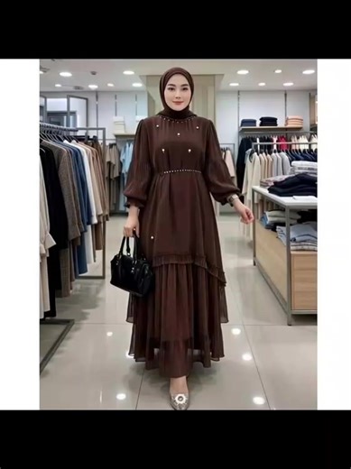gamis lebaran terbaru 2026 widya dress maxy bahan ceruty babydoll #gamis #bajulebaran #fashion #pyypp